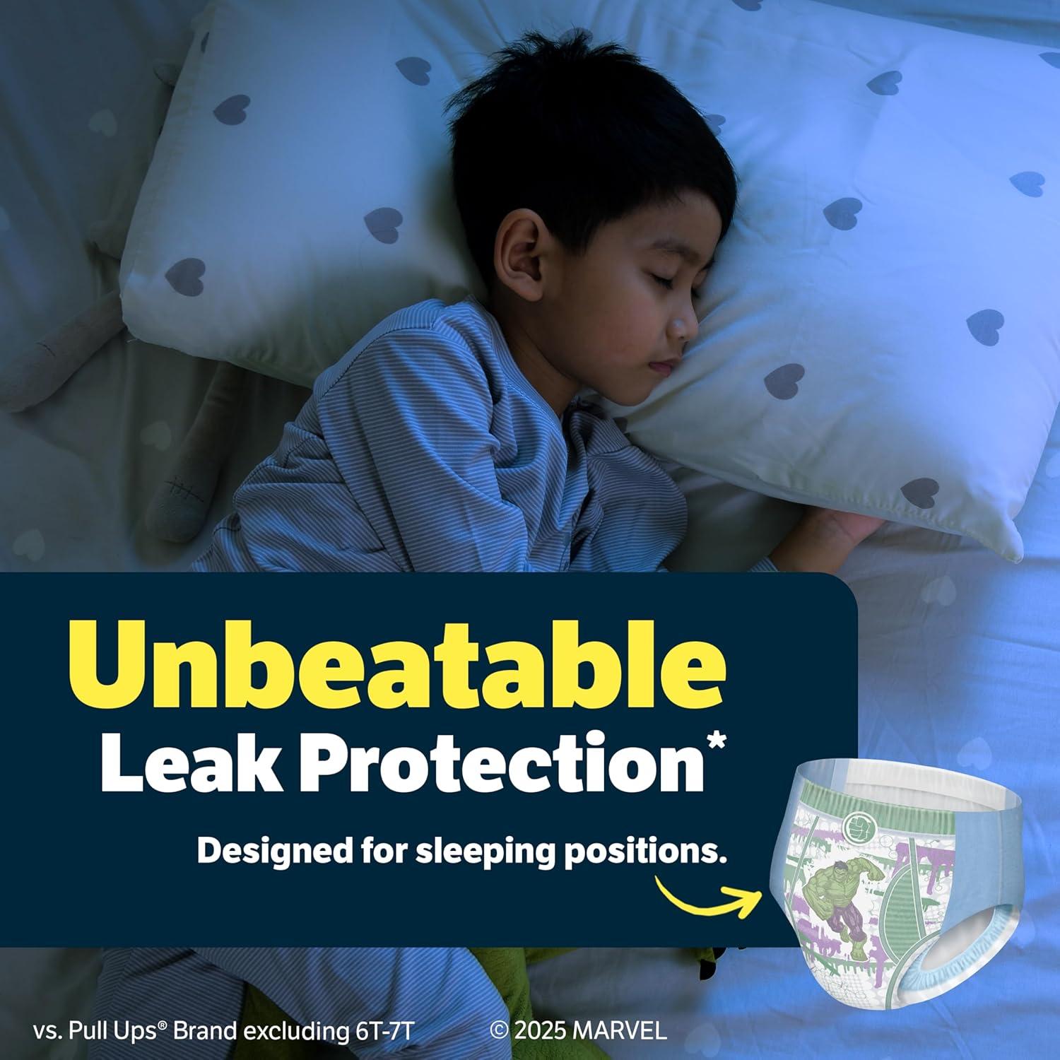 image:imageGoodnites Boys Nighttime Bedwetting Underwear Size Large 6895 lbs 58 Ct 2 Packs of 29 Packaging May VarySmallMedium