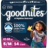 image:imageGoodnites Girls Nighttime Underwear Size XXL 120165 lbs 54 Ct Packaging May VarySmallMedium